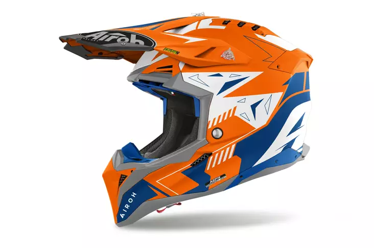 Crosshjälm Airoh Aviator 3 Spin, orange fluo - Crosshjälmar - 57-230006 - 1