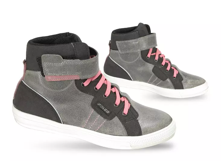 MC-Sneaker Gianni Falco Kamilla 2 Lady, grå/pink - MC stövlar och skor - 659-2-36 - 1