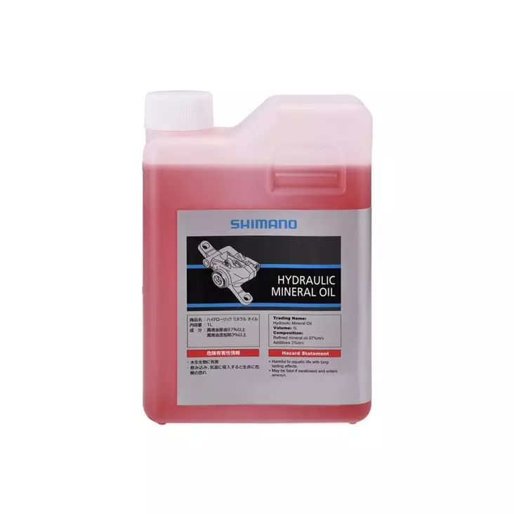 Hydraulijarrujen mineraaliöljy SHIMANO, 1 litra - Skivbromstillbehör till cykel - 51086 - 1