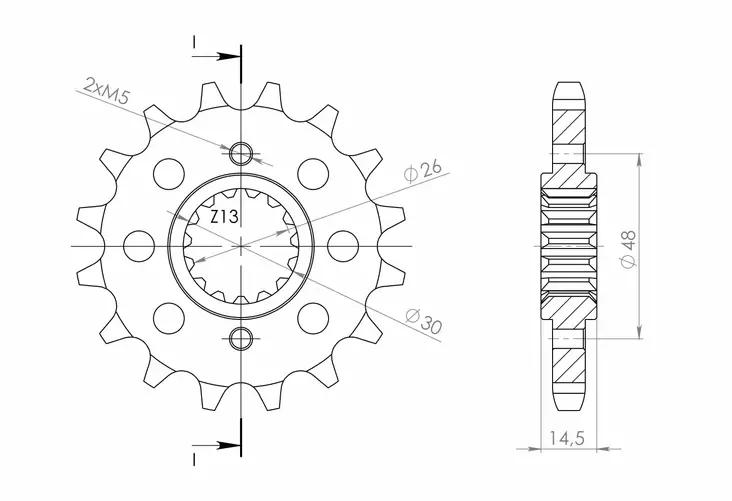 Supersprox / JT Front sprocket 339.16 - MC Framdrev - 27-1-339-16 - 1