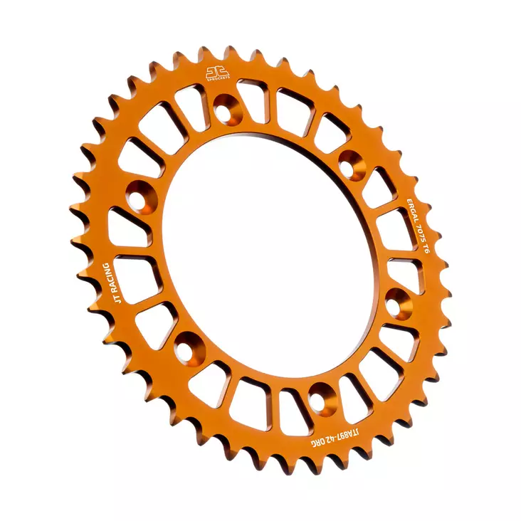 JT Bakdrev Aluminium 7075 T6 Orange JTA897.42ORG - Motocross bakdrev - 274-A897-42-6 - 1