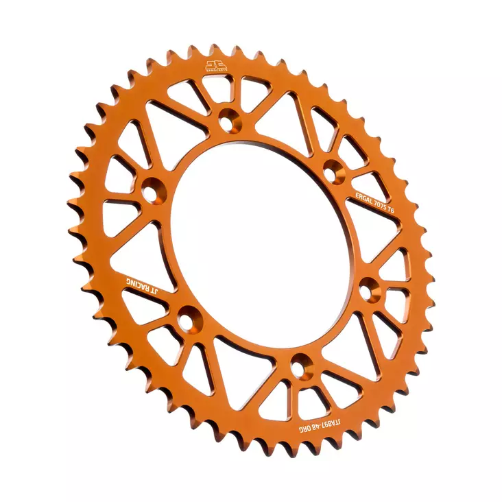 JT Bakdrev Aluminium 7075 T6 Orange JTA897.48ORG - Motocross bakdrev - 274-A897-48-6 - 1