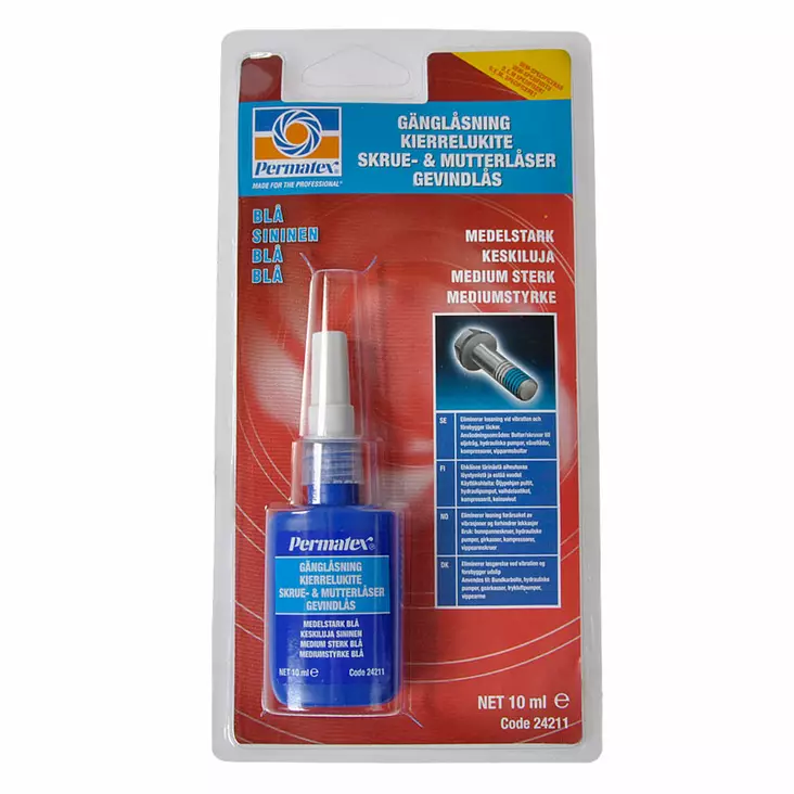 Permatex Gänglåsning medium 10ml - Underhållsprodukter - 440-706 - 1
