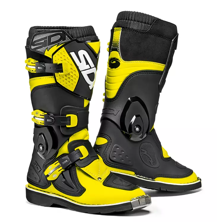 Sidi MX Stövel Flame Junior, fluo kelta/musta - Barn crosstövlar - 655-8006 - 1