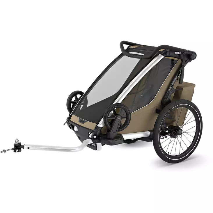 Barnvagn för cykeltransport THULE Chariot Cross Single, Faded Khaki - Barnsitsar och kärror - 10201036 - 1