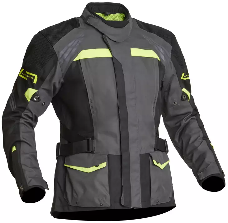 MC jacka Lindstrands Transtrands, grå/gul - MC jackor - 720-21060194-46 - 1