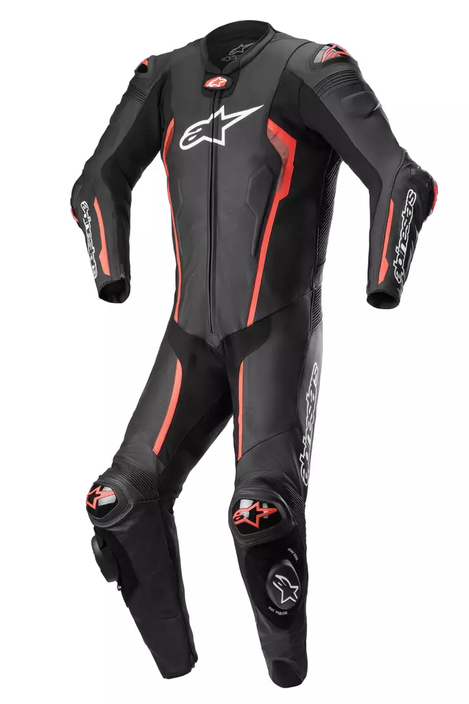 MC skinnställ Alpinestars Missile v2, endelad, svart/röd - MC skinnställ - D397546 - 1
