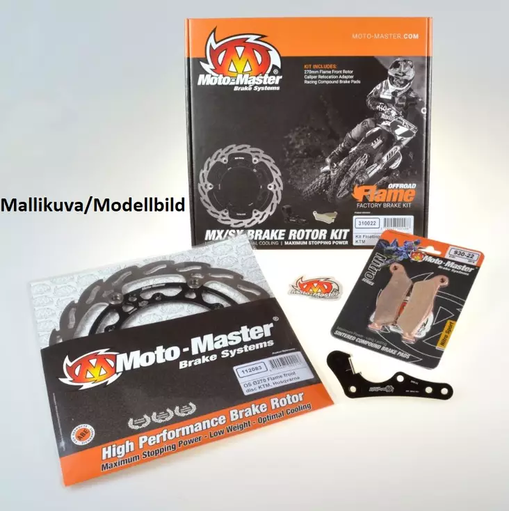 Moto-Master Kit Floating Ø260 Offroad 85SX,TC85,MC85 (Bromsskiva-Adapter-Br - Motocross andra bromsdelar - 235-310046 - 1