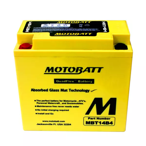 MOTOBATT batteri MBT14B4 Factory sealed - Motorbatt batteri - 14-516 - 1