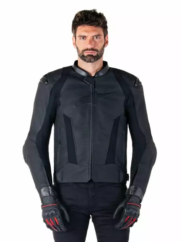 MC-skinnjacka Alpinestars Missile v3, svart - MC skinnjackor - D496886 - 1
