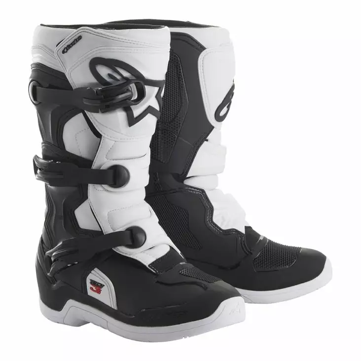 Alpinestars crosstövlarl Tech 3s Junior svart/vit - Barn crosstövlar - D225286 - 1
