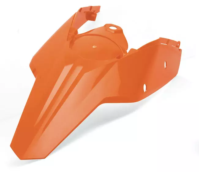 Polisport Bakskärm EXC/EXC-F 17- Orange - Motocross skärmar - 173-0364-6 - 1