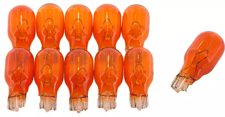 Glödlampa 12V 18W WX3X16D yellow - MC Glödlampor - 12-666 - 1