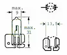Glödlampa H2 12v 55w x511 - MC Glödlampor - 12-71586 - 1