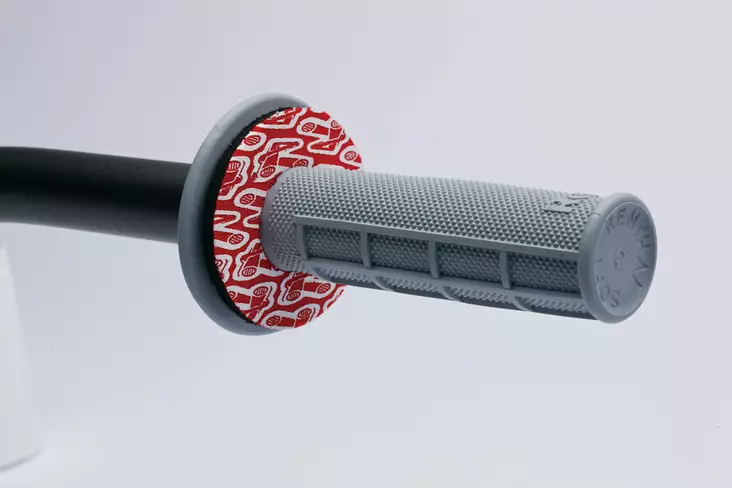 Renthal Grip Donutz Röd (2pcs) - MC Handtags - 455-G186 - 1