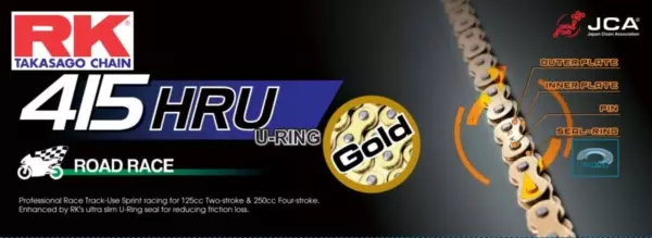 RK GB415HRU UW-ringskedja Moto 3 - Kedjor - 282-415120-136 - 1