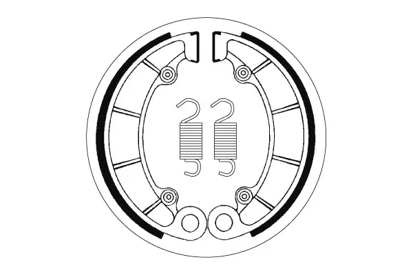 SBS Bromssko 2046 - MC Bromsskor - 23-2046 - 1