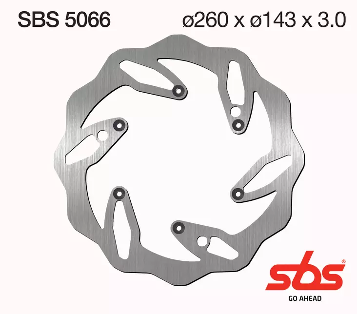 SBS Bromsskiva Standard - MC Bromsskivor - 230-5066 - 1