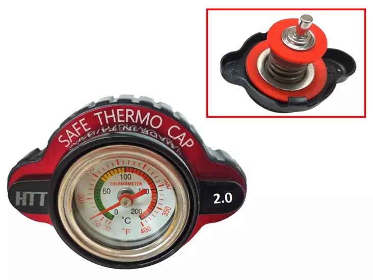 Sixty5 Radiator Cap with temp cauge 2.0bar Ktm - Motocross kylare - 394-10106 - 1
