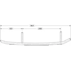 ohjausrauta - Snöskoter styrskenor - 881-4296 - 1