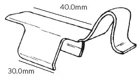 Sno-X Mattskoning Ski-Doo - Snöskoter mattclips - 84-0146 - 1
