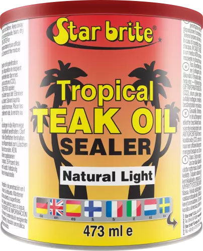 Tropical Teak Oil/Sealer Natural Light 500ml - Underhållsprodukter - 136-87916 - 1