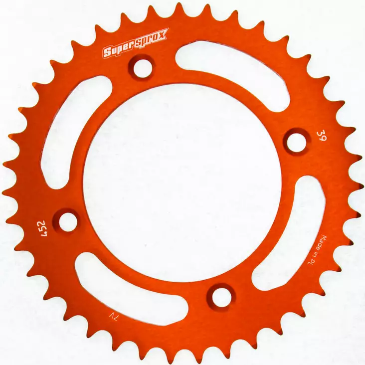 Supersprox Rear Sprocket Alu RAL-452:40 Orange - MC Bakdrev - 27-3-452-40-6 - 1