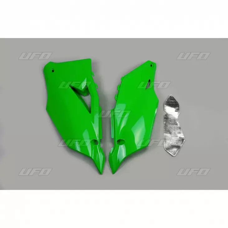 UFO Sidopaneler KX250F 21- ,KX450F 19- Grön 026 - Motocross tillbehör - 650-4752-026 - 1