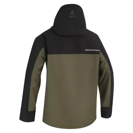 AMOQ Dynamic fodrad snöskoterjacka, svart/grön - Skoterjackor - 645-26060207 - 2