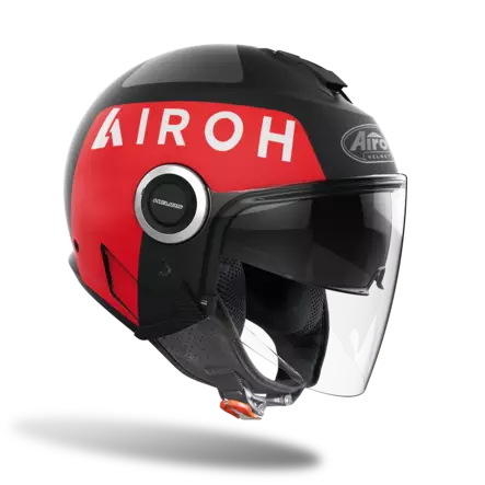 Öppen hjälm Airoh Helios Up, matt svart - MC öppningsbara och öppna hjälmar - 57-2277 - 2