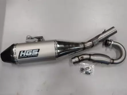 HGS Avgassystem 4T komplett CRF250 22- - Motocross 4-takt helsystem - 46-62-1537 - 1