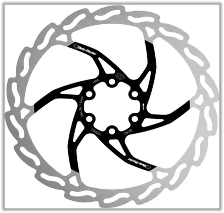 Motomaster Bicycle Flame Disc 223x2,0x16,5mm (black lacquered center) - Bromsskivor - 235-720007 - 1