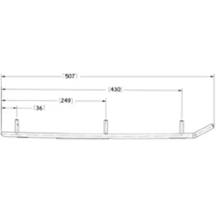 Sno-X Defender Styrstål Yamaha - Snöskoter styrskenor - 881-0617 - 1