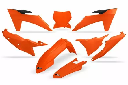 UFO Plastkit 5-delar KTM SX/SXF125-450 23- Orange 127 - Motocross plastsats - 650-K529-127 - 1