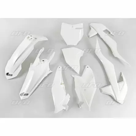 UFO Plastkit 5-delar KTM SX85 18- Vit 047 - Motocross plastsats - 650-K519-047 - 1