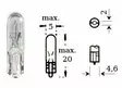 Glödlampa 12v 1,2w w 2x4,6d - MC Glödlampor - 12-71637 - 0