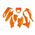UFO Plastkit 6-delar Orange 127 KTM EXC/EXC-F 125-450 17-19 - Motocross plastsats - 650-K523-127 - 1