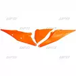 UFO Sidopanel + luftfilterlock v KTM125-525 SX/SXF 19- EXC/EXC-F 20- Orange 127 - Motocross sidopanel - 650-4093-127 - 1