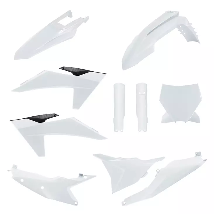 Polisport plastkit SX/SX-F 23-24, Vit - Motocross plastsats - 178-91287 - 1