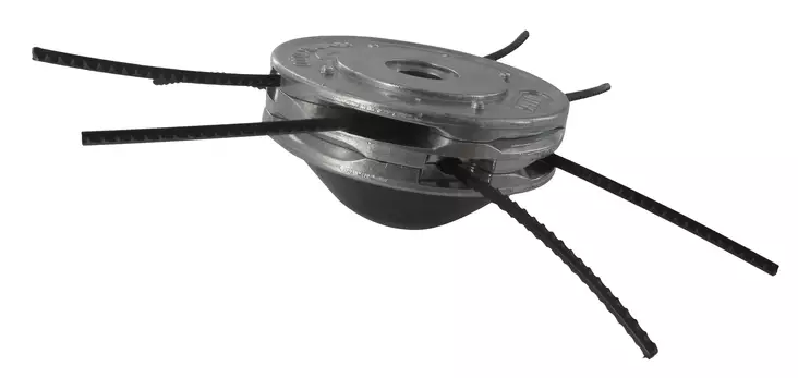 Ozaki Speed Trimmerhuvud, Aluminium, 4-trådig, Nylsaw-tråd (ink. 8st 3mm) - Delar till trimmers - 446-1601027 - 1