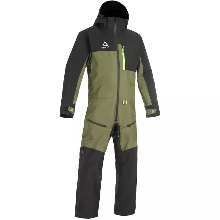AMOQ Dynamic snöskoteroverall, svart/grön/gul - Skoteroveraller - 645-26140107 - 1