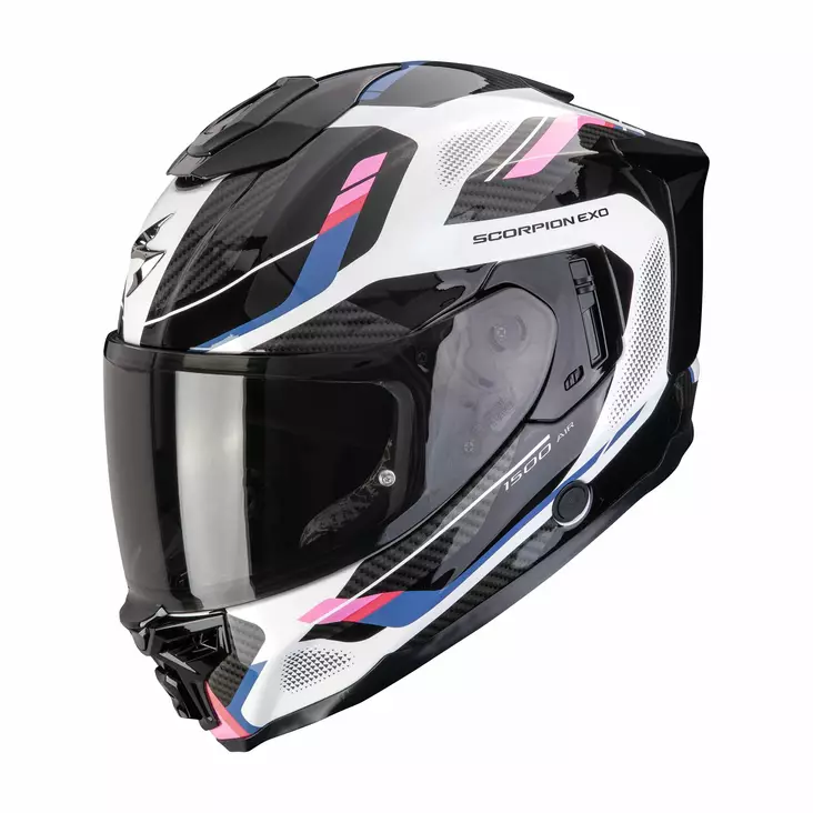 SCORPION hjälm EXO-1500 AIR SLEEK, vit/svart/rosa - MC integralhjälmar - 649-26137 - 1
