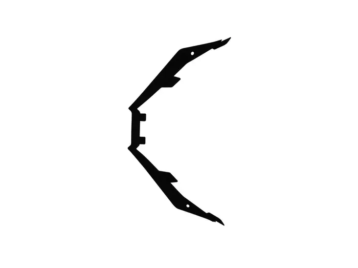 Airoh Twist 2.0 Extended short Skärm svart - Hjälm reservdelar - 57-9-15COPF17 - 2