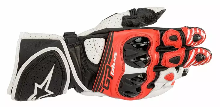 Handskar Alpinestars GP Plus R v2, svart/vit/röd - MC handskar - D279427 - 1