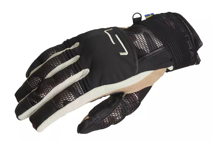 MC handskar Lindstrands Nyhusen, svart/khaki - MC handskar - 720-21120103-07 - 1