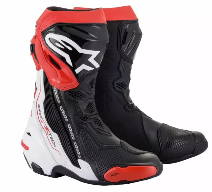 Alpinestars Stövel Supertech R v2 Svart/Vit/Röd - MC stövlar och skor - D372887 - 1