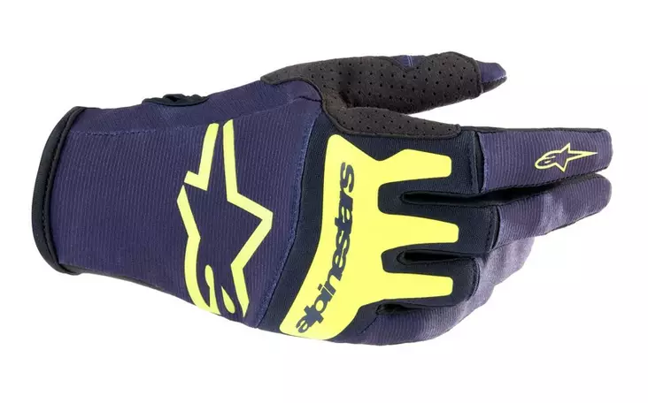 Alpinestars crosshandskar Techstar Mörkblå/Gul Fluo - Crosshandskar - D438507 - 2