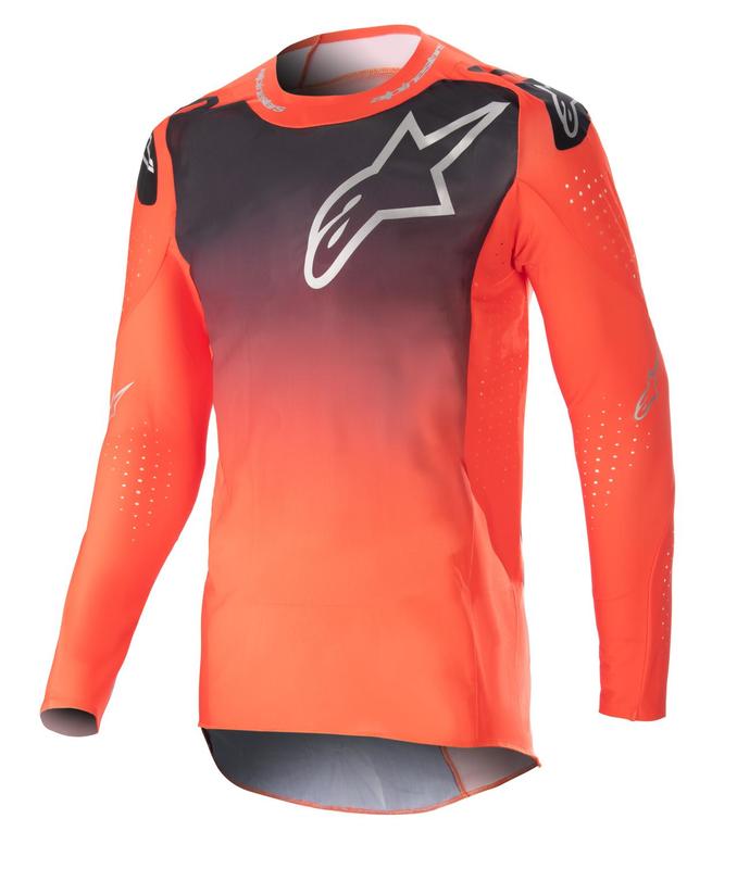 Alpinestars crosströja Supertech Risen Hot Orange/Svart - Crosströjor - D437587 - 2