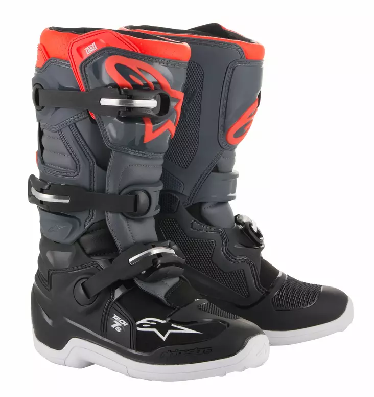 Alpinestars Stövel Tech 7s junior Svart/Grå/Röd - Barn crosstövlar - D254677 - 1