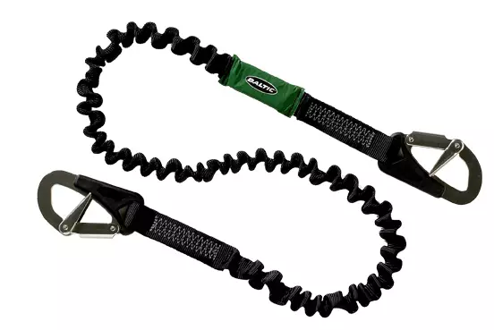 Baltic 2-hook säkerhetslina elastisk 2m - Säkerhetsselar/linor - 128-4-0107 - 1